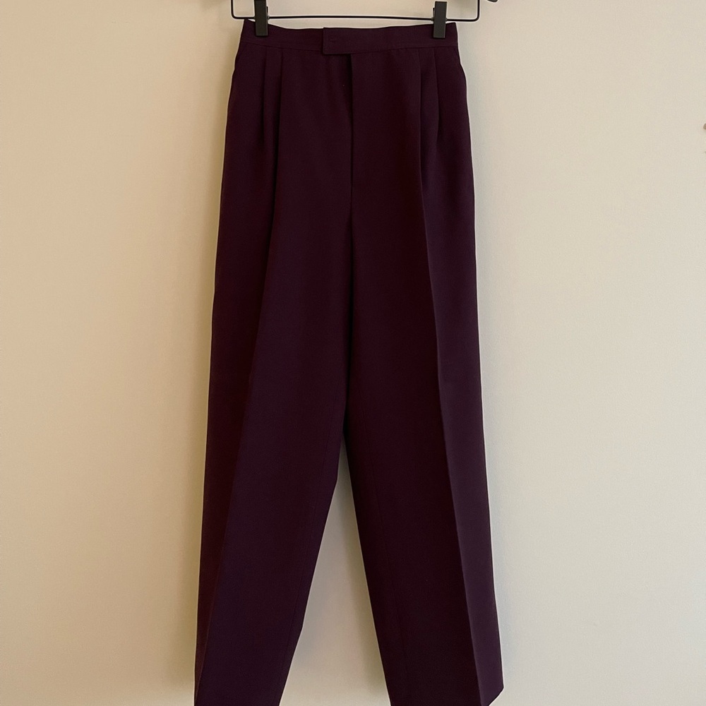 Vintage Straight Leg Wool Trousers